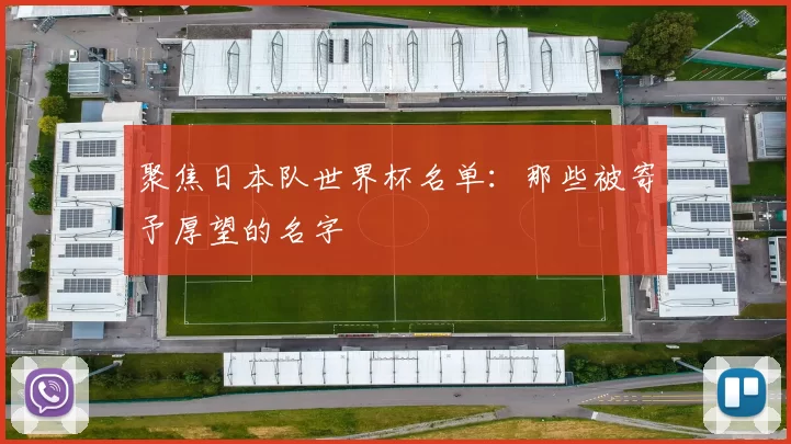 聚焦日本队世界杯名单:那些被寄予厚望的名字