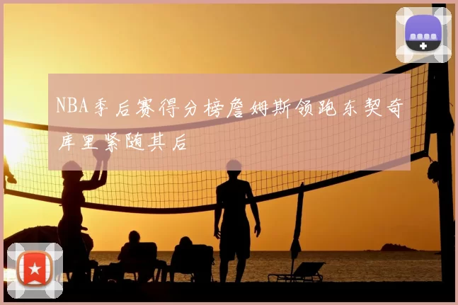 NBA季后赛得分榜詹姆斯领跑东契奇库里紧随其后