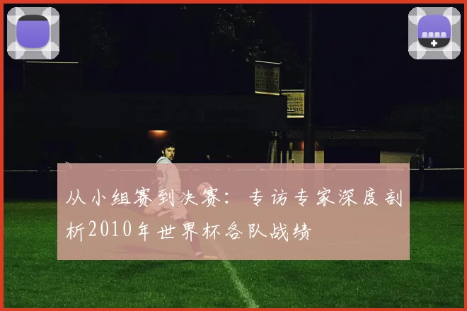 从小组赛到决赛:专访专家深度剖析2010年世界杯各队战绩