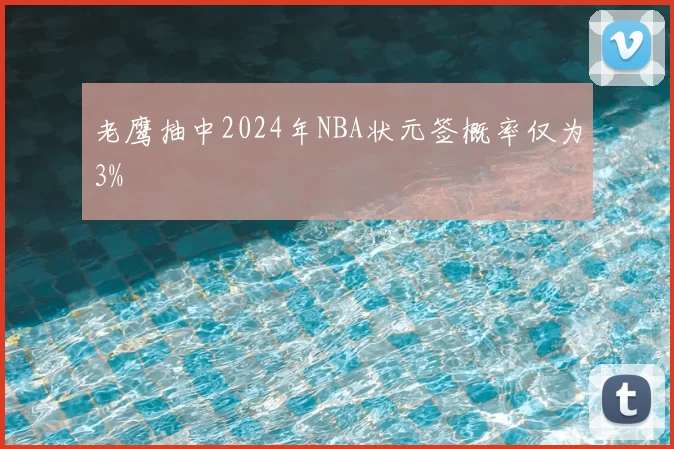 老鹰抽中2024年NBA状元签概率仅为3%