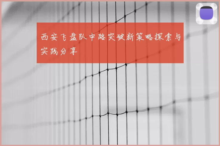 西安飞盘队中路突破新策略探索与实践分享